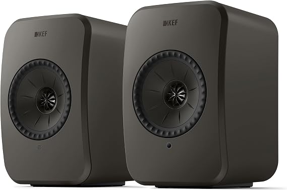 KEF LSX II LT Wireless HiFi Speakers (Graphite Grey, Pair)