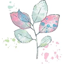 Sizzix A5 Clear Stamps Set Painted Pencil Leaves with Framelits Die by 49 and Market - Versatile Leaf Designs, Precise Cutting - 11PK