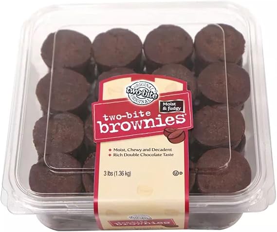 Original Two-bite Brownies - 3 lbs (1.36 kg)