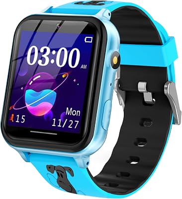 Smart Watch for Kids,Smartwatch for Girls Boys Age 4-12,HD Touch Screen Kids Game Watches with with 14 Puzzle Games Music Player Camera Alarm Clock Flashlight Stopwatch,Birthday Gifts Ideas for Girls
