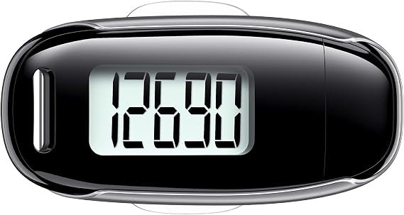 3D Pedometer for Walking, Step Counter with Backlight & USB Charge