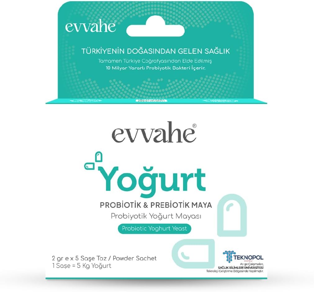 Evvahe Natural Probiotic, Yogurt, Yeast, 2gr, X, 5, Chassis