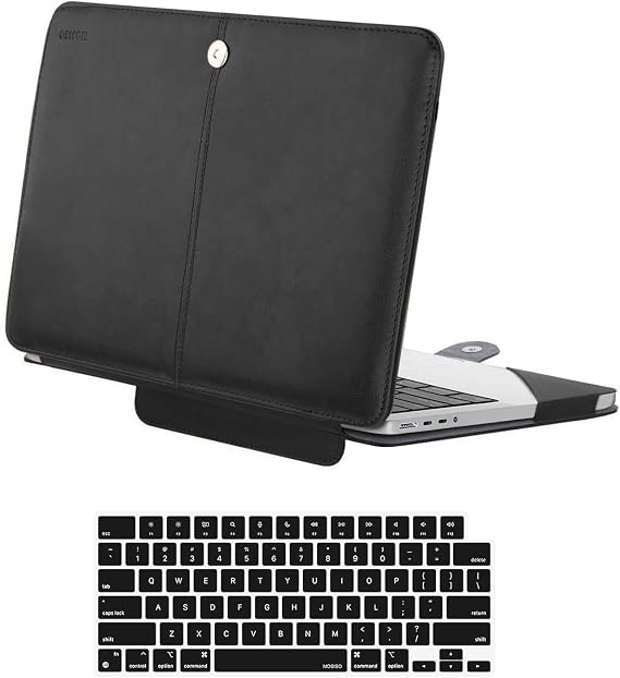 MOSISO PU Leather Folio Protective Stand Cover Sleeve with Keyboard Cover
