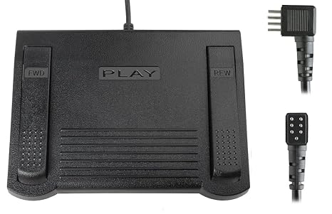 ECS LX-055-7 Lanier MedQuist Compatible Transcription Foot Pedal