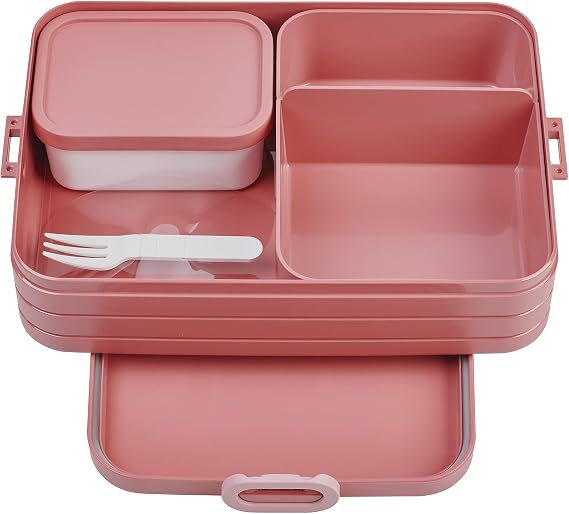 Mepal - Meal box Take A break large – compartmented lunch box – 8 suitable for butter bread – ideal for meal preparation – 1500 ml – live lilac