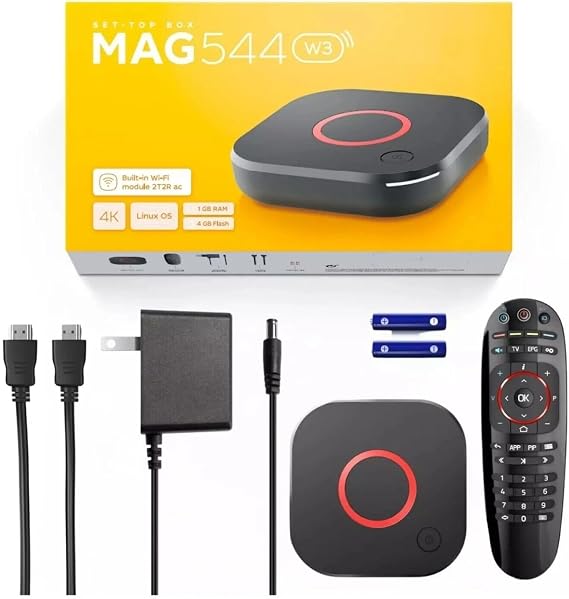 Genuine Mag 544W3 4K, Built-in Dual Band 2.4G/5G WiFi Mag544W3 Faster Than mag 540w3 and mag 524w3 for Support: https://t.me/theorangestore