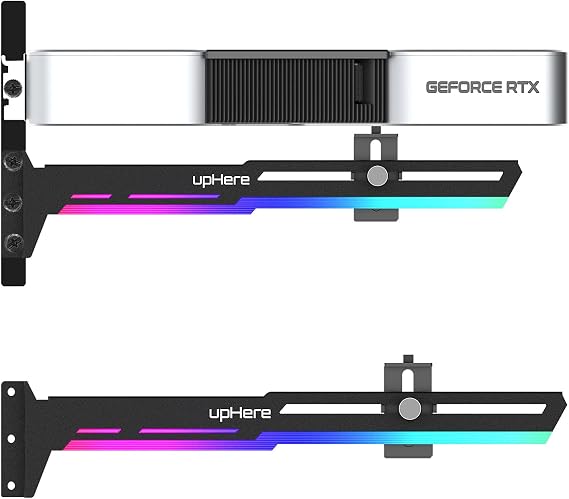 upHere GPU Holder,Graphics Card GPU Support Video Card Holder Bracket, Video Card Sag Holder/Holster Bracket(ARGB LED),G276ARGB