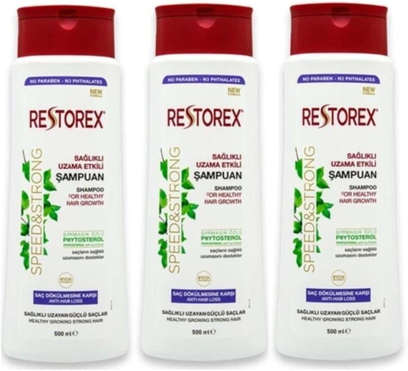 Restorex Sarmaşık Özlü Saç Dökülmesine Karşı Şampuan 500 Ml (3 Adet)