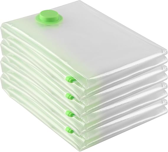 Vacuum Storage Bags Jumbo 4 Packs Extra Large(130x100 cm) - Strong Space Saver Compression Bags XXL Vacuum Pack Bags for Duvet,Clothes,Quilts,Comforters,Bedding,Pillows - Save 80% Space