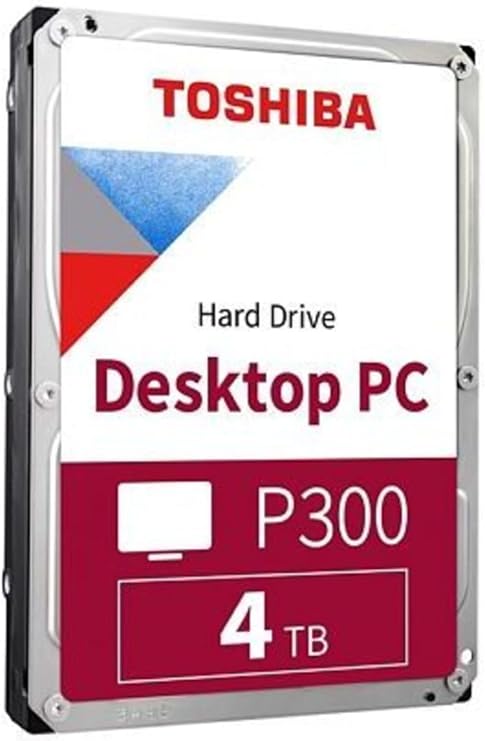 Toshiba P300 4TB HDD – 3.5”, 5400RPM, SATA III, 128MB Cache, HDWD240UZSVA