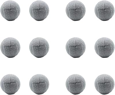 12PCS Tennis Balls for Walkers Precut Walker Tennis Ball for Furniture Legs and Floor Protection, Heavy Duty Long Lasting Felt Pad Covering,Grey