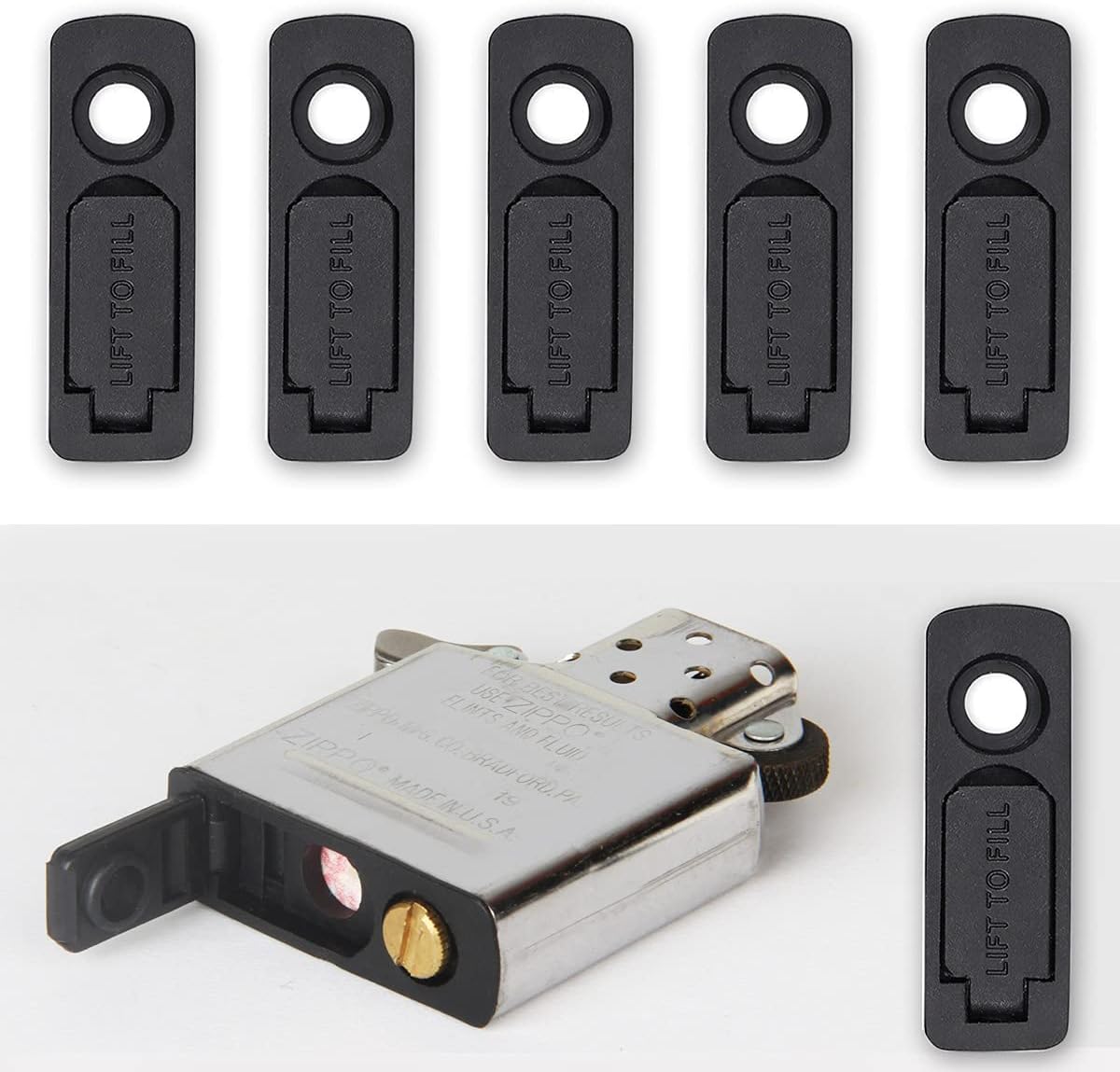 Y iran Zippo Lighter No Volatile Gasket, Perfect Matching, Solving Frequent Filling Problem
