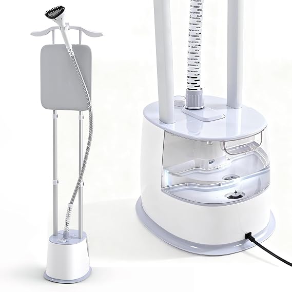 Professional Upright Clothes Steamer, Vertical and Horizontal Garment Steamer, 2000W Steamer with 38g/min Flow, 2.5L Tank 9 Steam, Fast Heating Steamer Clothing Fabric, Removes Creases Wrinkles
