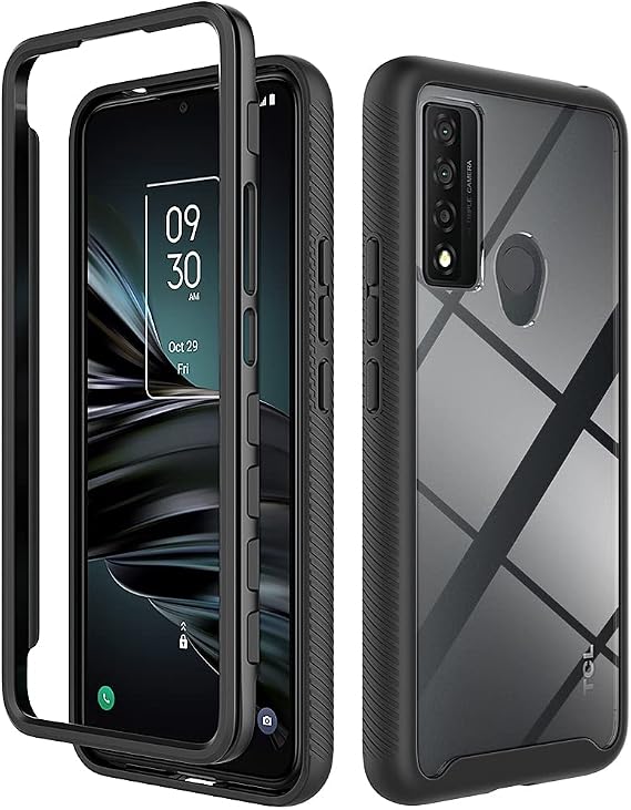 Case for TCL 20 XE Case Cover,Anti-Fall and Shock-Absorbing Protective Cover Case for TCL 20 XE 5087Z Case Black