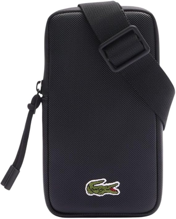Lacoste Mens LCST Crossbody Bag, Black, One Size