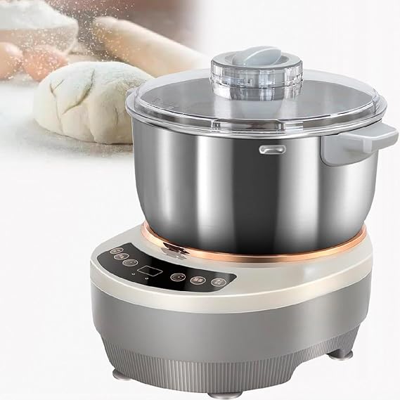 Dough Machine with Fermentation Function, Fully Automatic Food Processor, Fermentation Function 25-38C, Intelligent Timer, Fast kneading 5L