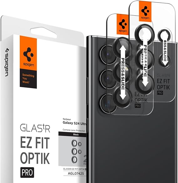 Spigen Optik Pro [2P] Camera Lens Protector for Samsung Galaxy S24 Ultra