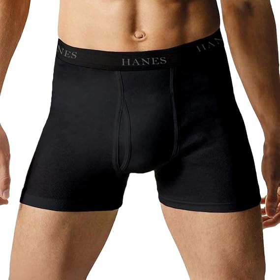 Hanes 4 Pack TAGLESS Boxer Briefs w/Flex Waistband