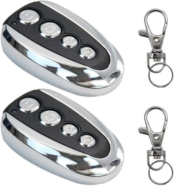 2pcs Cloning Electric Gate Garage Door Remote Control Key Fob 433.92MHz Cloner RF Technology,Universal Design