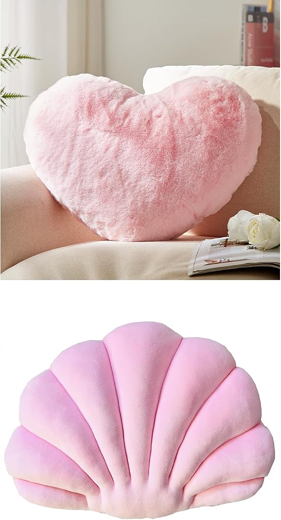 YRXRUS Heart Pillow & Shell Pillow