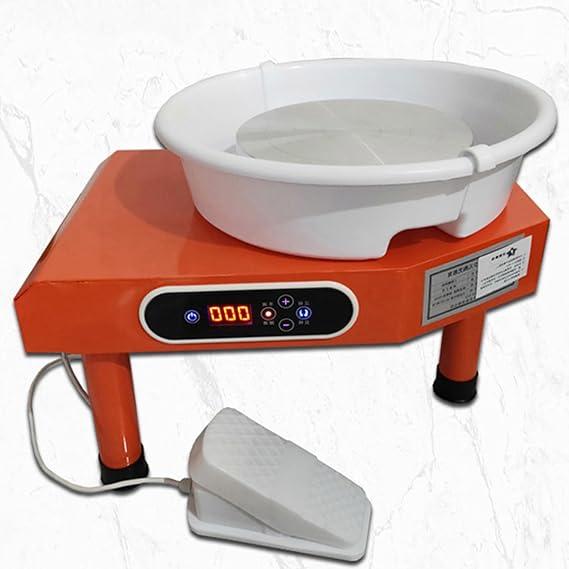 Electric Pottery Wheel Ceramic Machine, Turntable Potter's Wheel for Kids Adults, Pottery Forming Machine,DIY Pottery Kit for Beginners DIY Clay Art,250W-Singlecontrol
