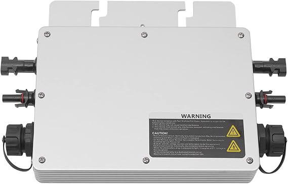 700W Solar Inverter Grid Tie MPPT Micro Inverter, DC22-50V to 120V Self Cooling Pure Sine Wave Solar Inverter w/AC Connection Cable