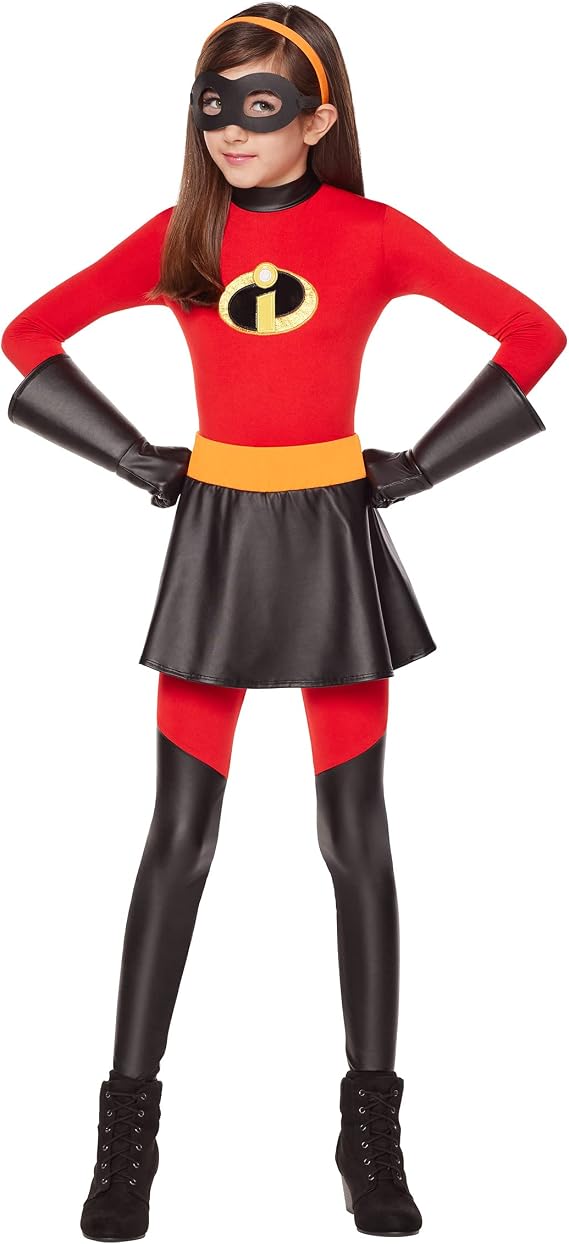 Spirit Halloween The Incredible Kids Violet Costume | Officially Licensed | Pixar | The Incredible Cosplay | Superhero Outfit