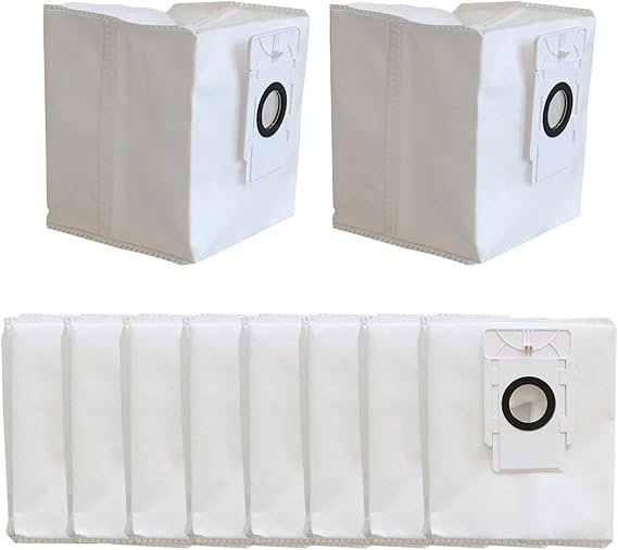 4/10pcs Robot Vacuum Cleaner Dust Bags,Compatible for EZVIZ,RE4 + RE4 Plus RC3 Plus RE5 Plus Robotic Vacuum Cleaner Accessories,Vacuum Cleaner Dust Bags(10pcs)