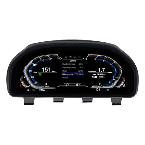 Digital Dash, Aftermarket Digital Instrument Cluster for BMW 5 Series GT-F07(2009-2016), F10/F11/F18(2010-2017), for BMW 6 Series F06/F12/F13(2011-2017), for BMW 7 F01/F02/F03(2009-2015),withHUD