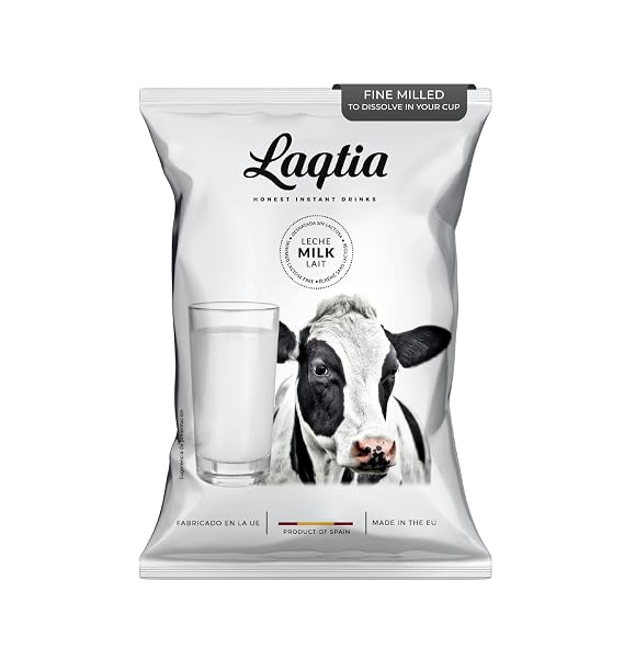 Laqtia Instant Lactose Free Fine Milled Powder - Net Wt. 1lb - 100% European Dairy Dry Milk Powder, Just Add Water, Shelf Stable, rBGH & bST Free, Made in Spain