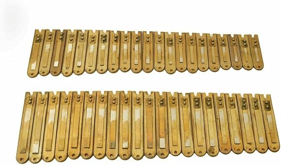 Musical Instrument Harmonium 42 Sur Bass Male Brass Reed Set Look Like German Reeds