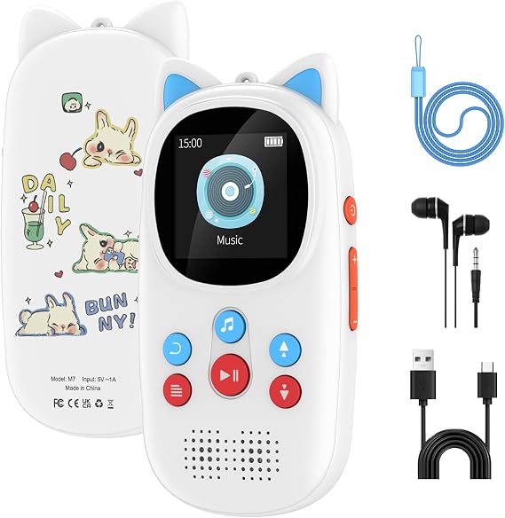 80GB MP3 Player with Bluetooth and WiFi, 4-inch Touch Screen mp3 Players with Bluetooth ， with Spotify, SpotifyKids, Audible, Andora, Amazon Player, MP4&MP3 Player up to 1TB (Black2)