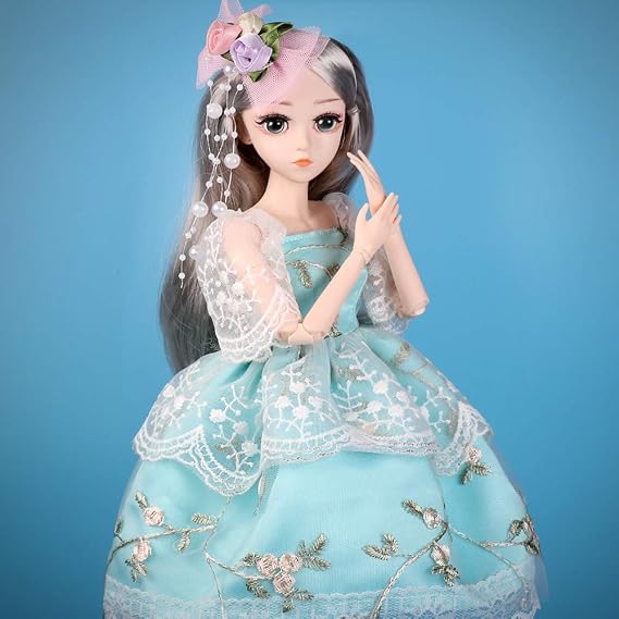 UCanaan BJD Doll 1/4 SD Smart Doll 18 Inch 18 Ball Joint Doll DIY Toy Full Set Clothes Shoes Wig Make Girls Christmas Birthday