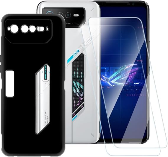 Tempered Glass and Case for ROG Phone 6 - Black