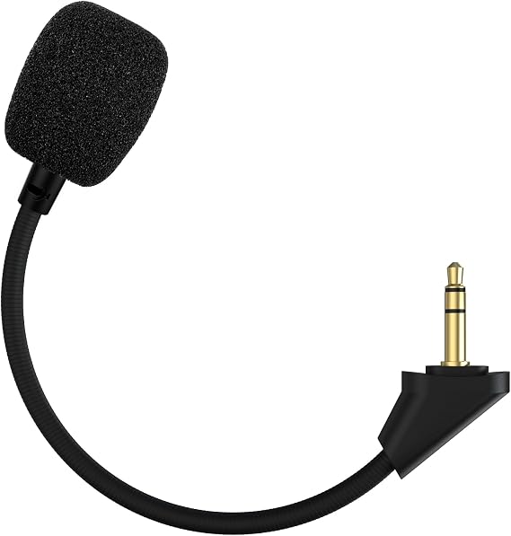 Replacement Cloud Alpha Mic Boom Microphone Compatible with Kingston HyperX Cloud Alpha, Cloud Alpha S Gaming Headsets for PS5 PS4 Xbox One Nintendo Switch Computer PC