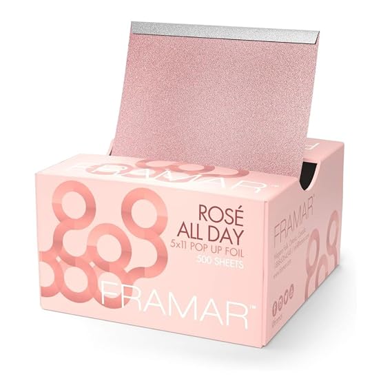 Framar Rose Hair Foils For Highlighting, Pop Up Hair Foil