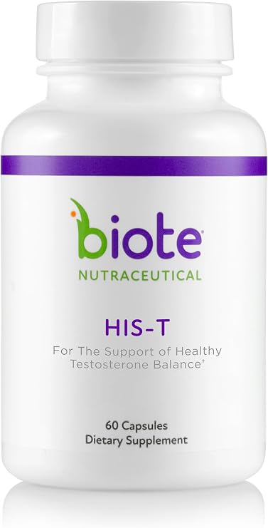 Biote Nutraceuticals - HIS-T - Healthy Testosterone Balance Support for Men (60 Capsules)