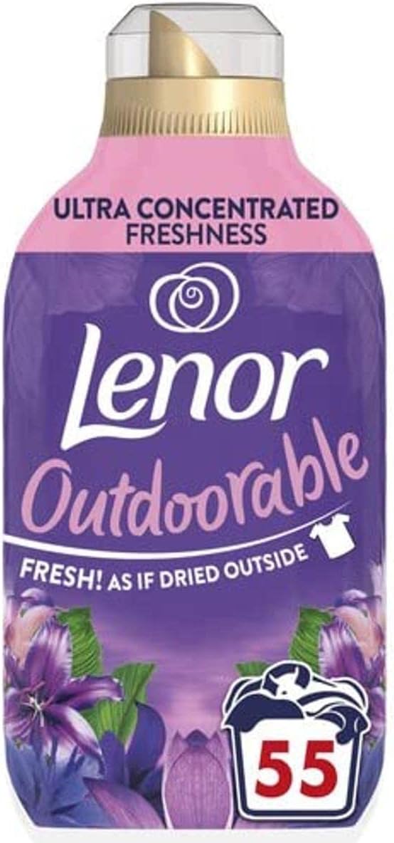 Lenor Outdoorable Fabric Conditioner 55 Washes, 770ML, Moonlight Lily - Ultra Concentrated Freshness - 100% Recycled Bottle