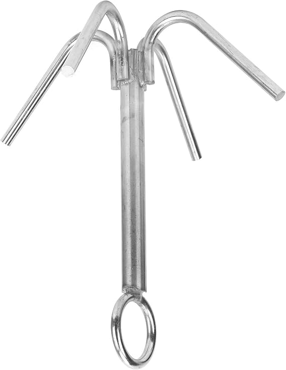 Heavy-Duty 4 Claw Grappling Hook – 316 Stainless Steel Anti-Wear Resistant Boat & Outdoor Tool