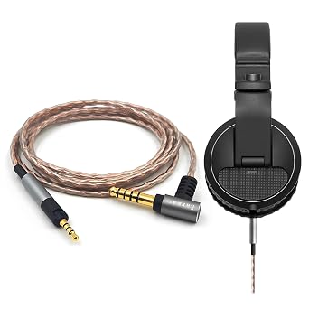Long Step 4.4mm 3.5mm 2.5mm to 2.5mm Replacement Upgrade OCC Balanced Cable 4.3ft Compatible with Pioneer HDJ X5 X7 S7 CUE1 DJ Headphones