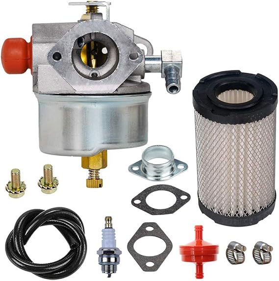 632795A Carburetor with 35066 Air Filter replacement for Tecumseh 632795 632046A 632078A 632099 TVS90 TVS100 ECV100 TVS120 TVS105 TVS115 TVXL115 TVXL90 TNT120 LAV35 TVXL115 TVS75 TVXL105 Engine Carb