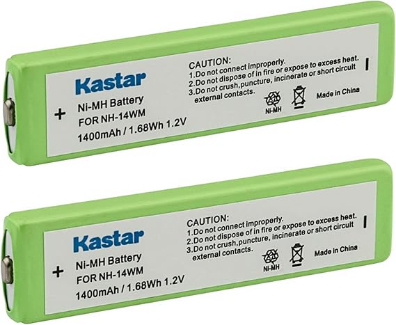 Kastar 2-Pack 7/5F6 1.2V Ni-MH Battery Replacement for Sony NC-5WM, NC5WM, NC-6WM, NC6WM 1-528-231-11 WM-RX707 WM-F100 WM-FX675 WM-GX674, WM-EX5 WM-EX610 WM-EX511 WM-EX618 Portable CD/MD/Mp3 Battery