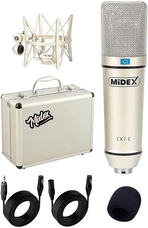 Midex CX1 Profesyonel Üst Seviye Condenser Stüdyo Mikrofonu