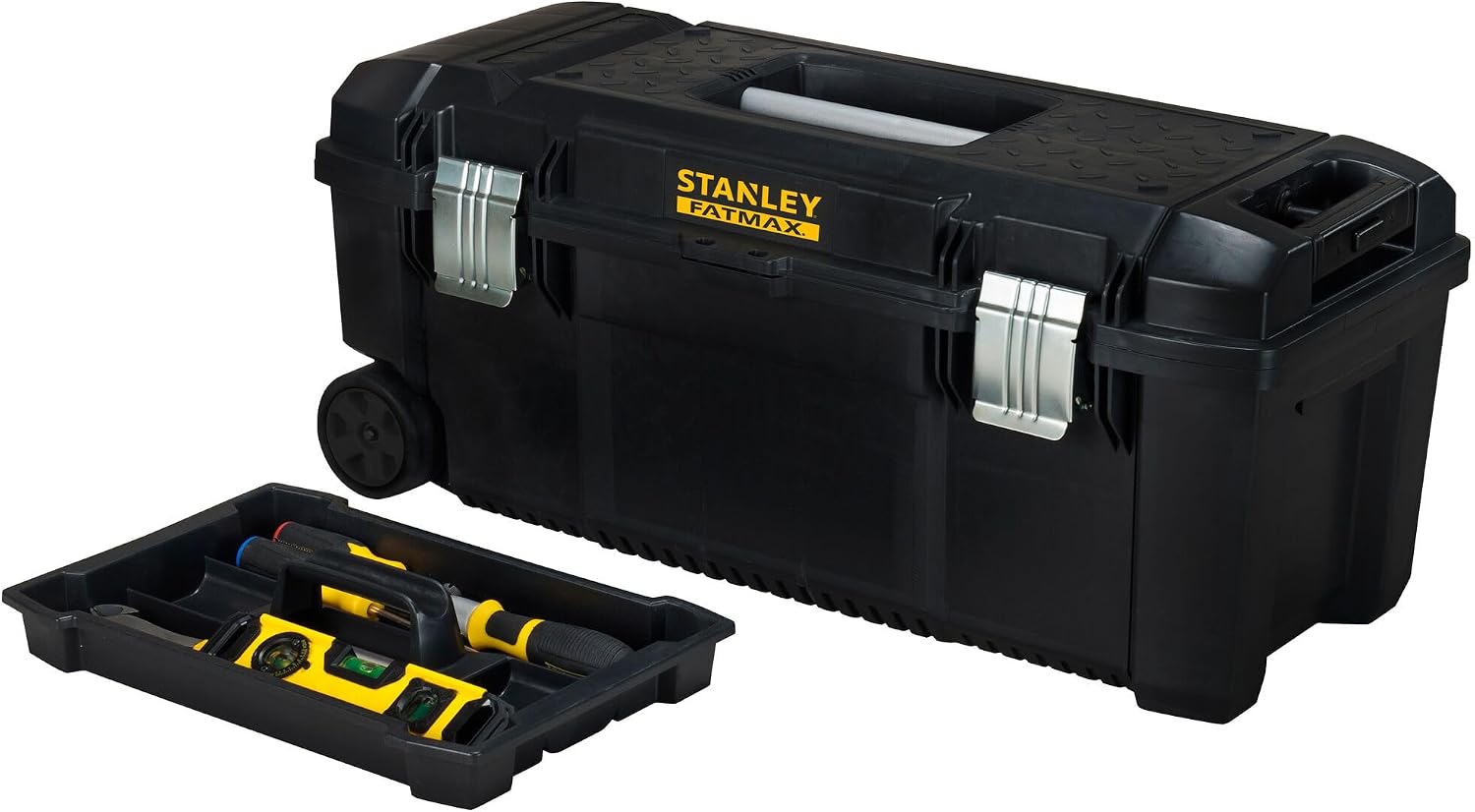 Stanley - FatMax toolbox, ZollStructual Foam inch water splash proof, metal lock, all around rubber seal and telescopic handle 1 piece, FMST1-75761