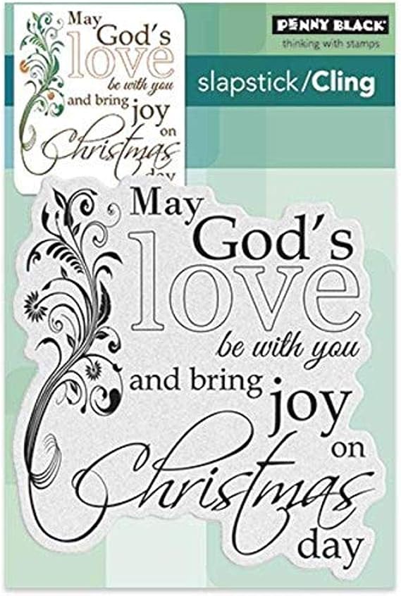 Penny Black 40-411 Heavenly Love Slapstick/Cling Decorative Rubber Stamp
