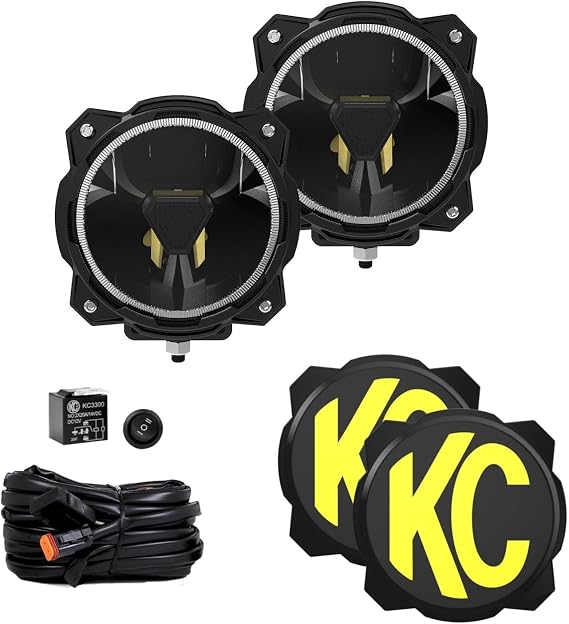 KC Hilites Gravity TitanTM 6" LED - Pair Pack - Spot Beam, Black