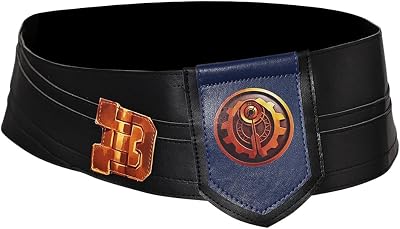 Jin Cosplay Vi Arcane Cosplay Jin Belt Cross Waistband Leather Belt for Women Halloween Accessories