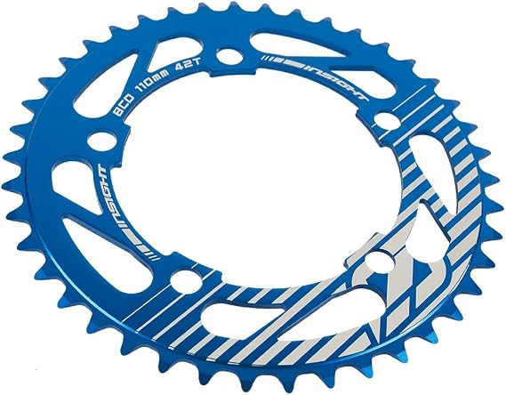 Insight 5-Bolt BMX Chainring 110mm BCD 42T Blue