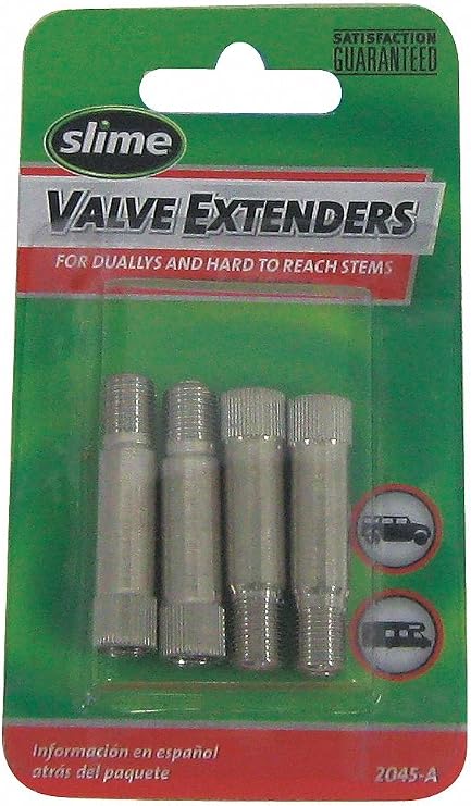 Slime Valve Extenders,Metal,1-1/4 in.,PK4 2045-A - 1 Each