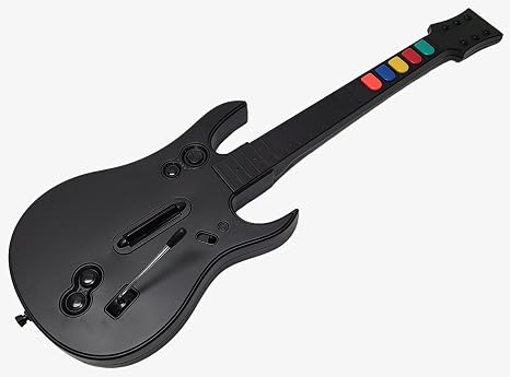 Wireless Guitar Controller for use with PC Clone Hero - Playstation 3 PS3 and PC (Compatible with Rock Band & Guitar Hero Games)